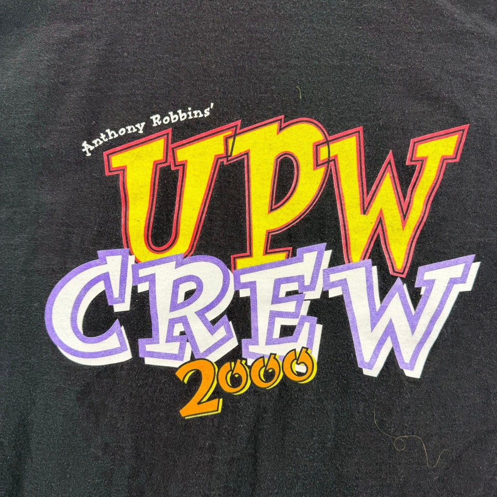 Vintage Anthony Robbins UPW Crew‎ 2000 T-Shirt Delta Pro Weight Black XL Mens - Picture 14 of 15